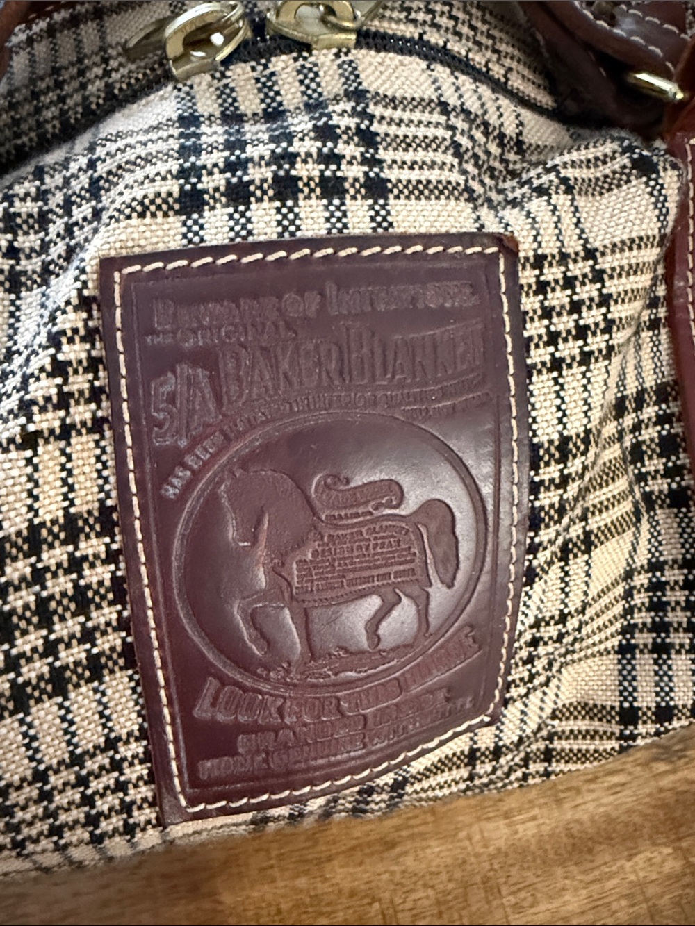 5/A Signature Baker Duffle Bag With Leather Strap - Picture 6 of 10